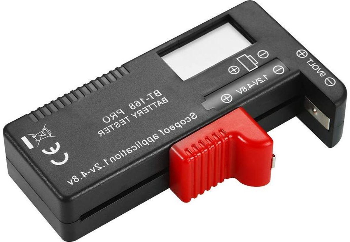 Batterij Tester - Celtester - Batterij Capaciteit - Digitale Weergave - Compact Formaat - Meerkleurig