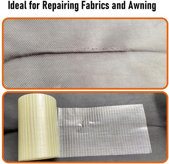 Luifel Reparatie Tape - Scheurvast Patch - Buiten Reparatie - Waterdicht & Sterk - 12 Meter - Transparant — afbeelding 4