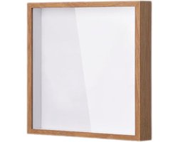 Herinneringsframe - Opbergbox - Herinneringen bewaren - Top-open display - 40 cm breed - Houtkleur