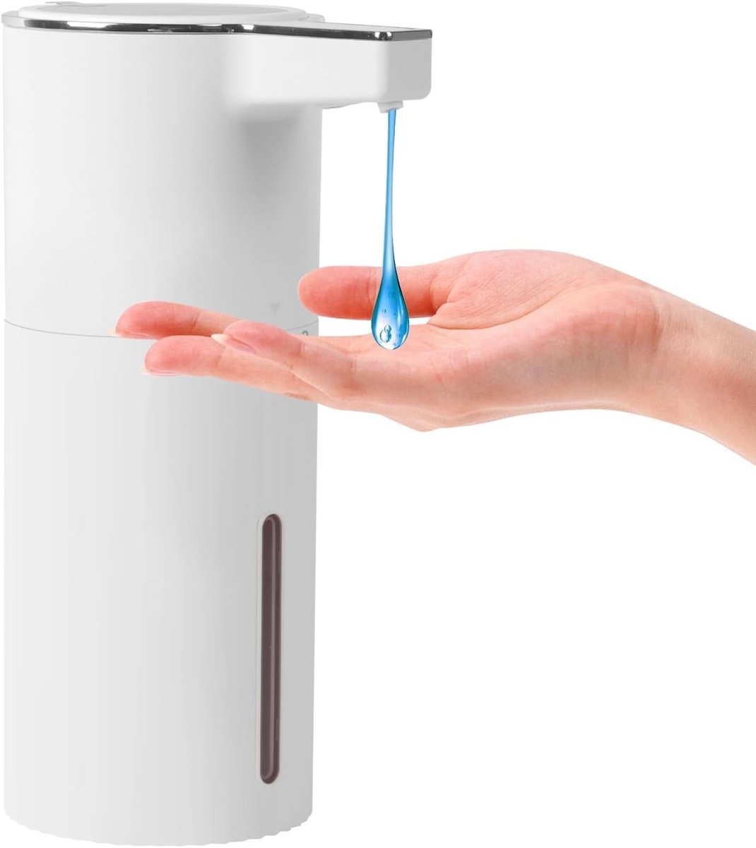 Automatische Zeepdispenser zonder Contact, Sensor Geactiveerd, Geschikt voor Badkamer, Keuken en Publieke Ruimtes, 4 Instellingen voor Schuimzeep