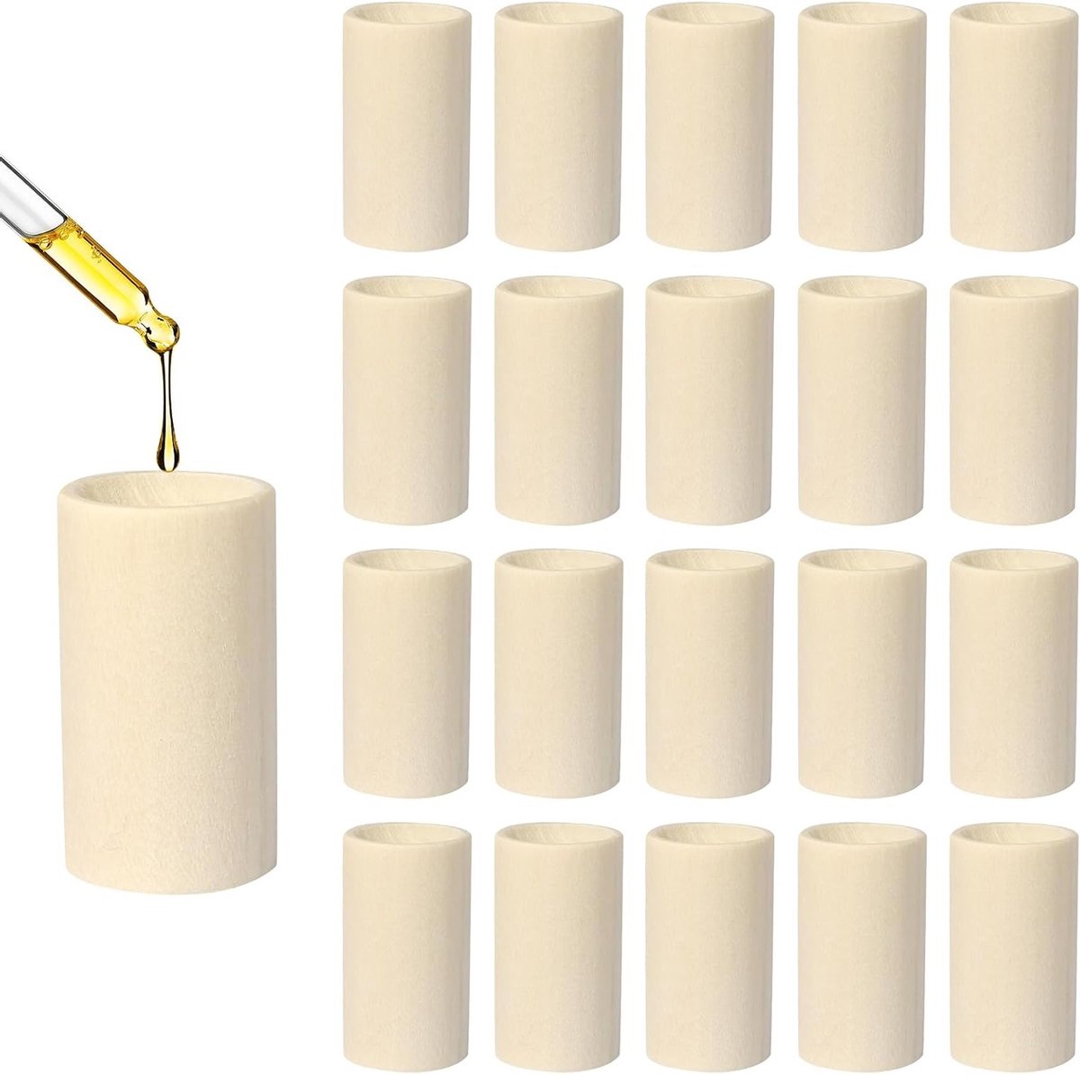 20 Stuks Houten Aromatherapie Diffusers en Wierookstokjes voor Auto, Kantoor en Slaapkamer