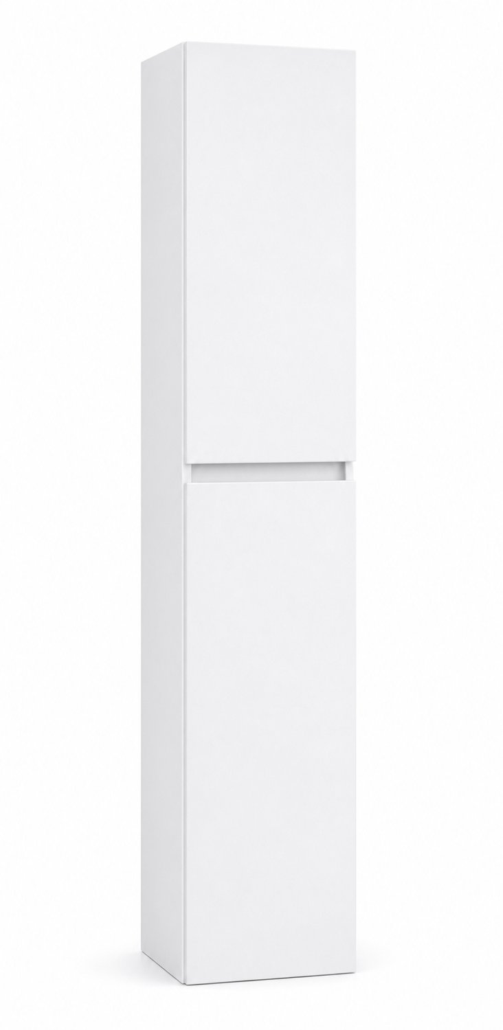 H&F Badkamer Kolomkast MULTI 135x35x35 cm Hoogglans wit – Soft-Close – Hoge Badkamerkast Kolomkast