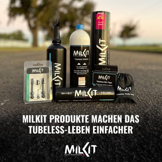 Tubeless Kit - Banden Monteerset - Fietsbanden Vullen - Schoon Melk Injecteren - 55mm - Zwart — afbeelding 4