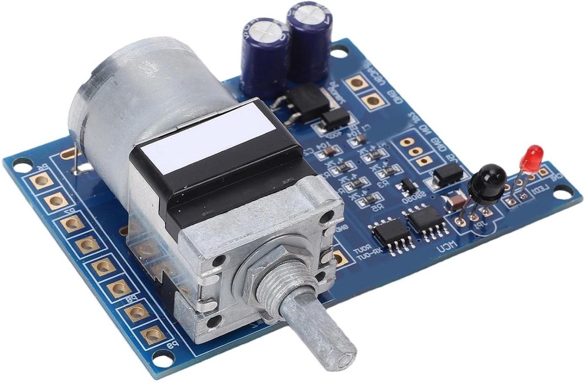 Volumeregelaar Bord - Audio Controle - Geluidsoptimalisatie - Microprocessor Verwerking - 50K Potentiometer - Zwart
