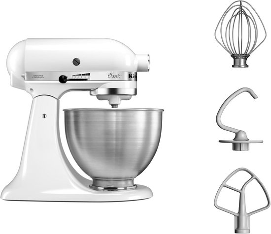 Keukenmachine - Mixer Keuken - Bakken en Koken - Robuust metalen design - 43 L - Porselein White — afbeelding 2