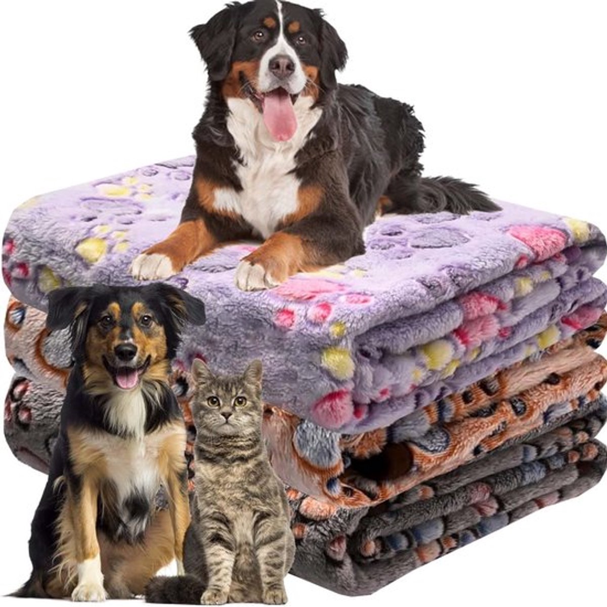 Dailygoody - Kattendeken - Hondendeken - Zacht en warm - 104 x 76 cm - Wasbare
