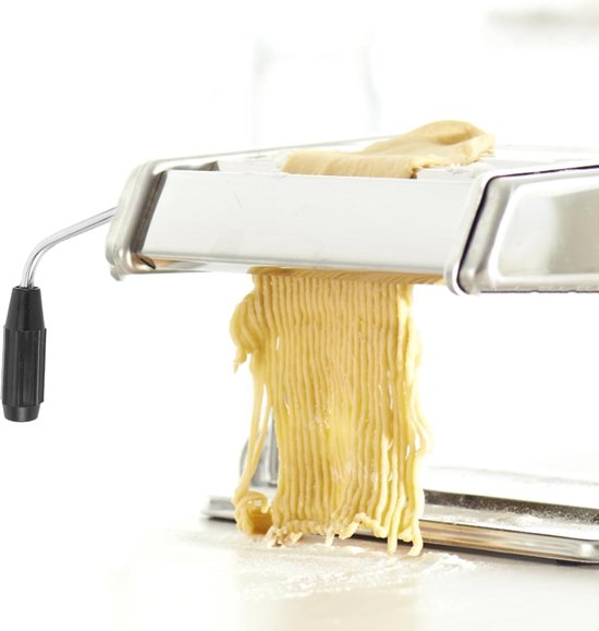 Machinegereedschap Handslinger - Handmatige Crank - Pasta Maken - Tijdbesparende Efficiëntie - 18 x 14 x 2.5 cm - Zilver — afbeelding 3