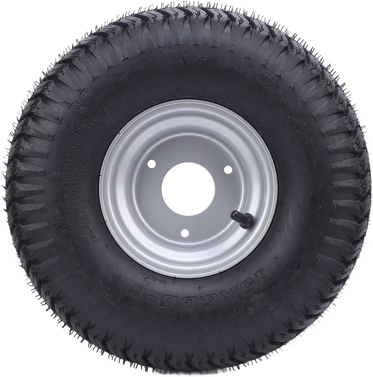Voorband en wiel - Gazonmaaier band - Gazon onderhouden - Verbeterde tractie - 6 inch - Zwart