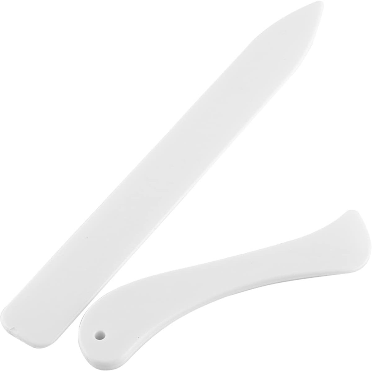 Papieren Map Creaser - Scoring Tool - Kaarten Maken - 2 Delige Set - 21 cm Lengte - Wit
