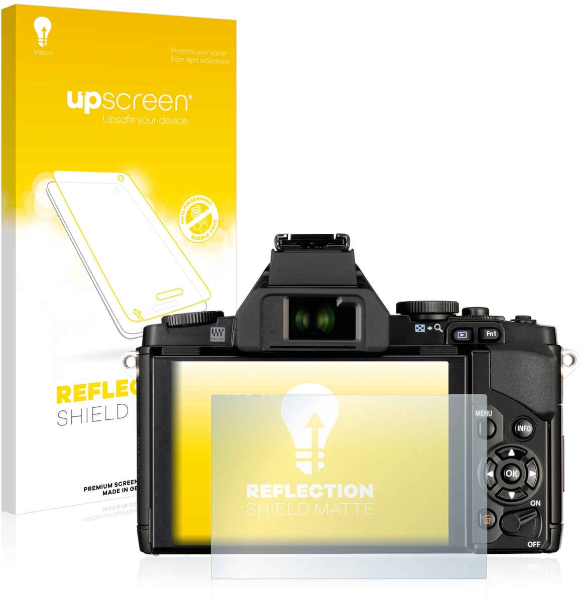 upscreen - Screenprotector voor Olympus OM-D E-M5 - Folie Beschermfolie anti glare matte