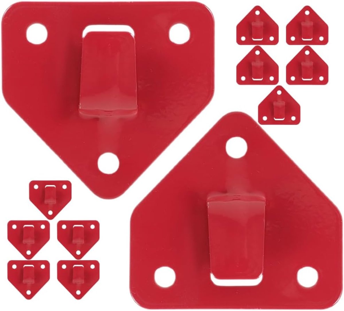 Brandblusser Muurbeugel - Brandbeveiliging Houder - Veiligheid Thuis - Driehoekig Ontwerp - 6.20X6.20X0.80CM - rood