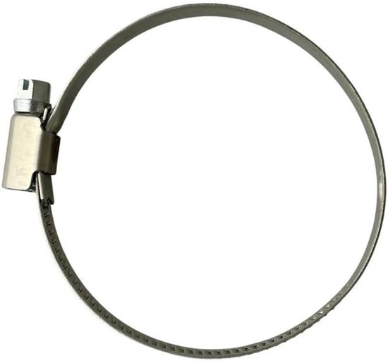 Slangklem RVS - Slangenklem Pijpklem - Slangen Bevestigen - Roestvrij Staal - 50-70mm - Zilver — afbeelding 5