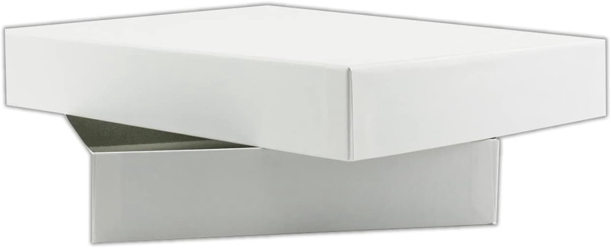 Opbergdozen met deksel - Kartonnen dozen - Decoratieve opslag - Stabiele kartonnen constructie - 40 stuks - Wit