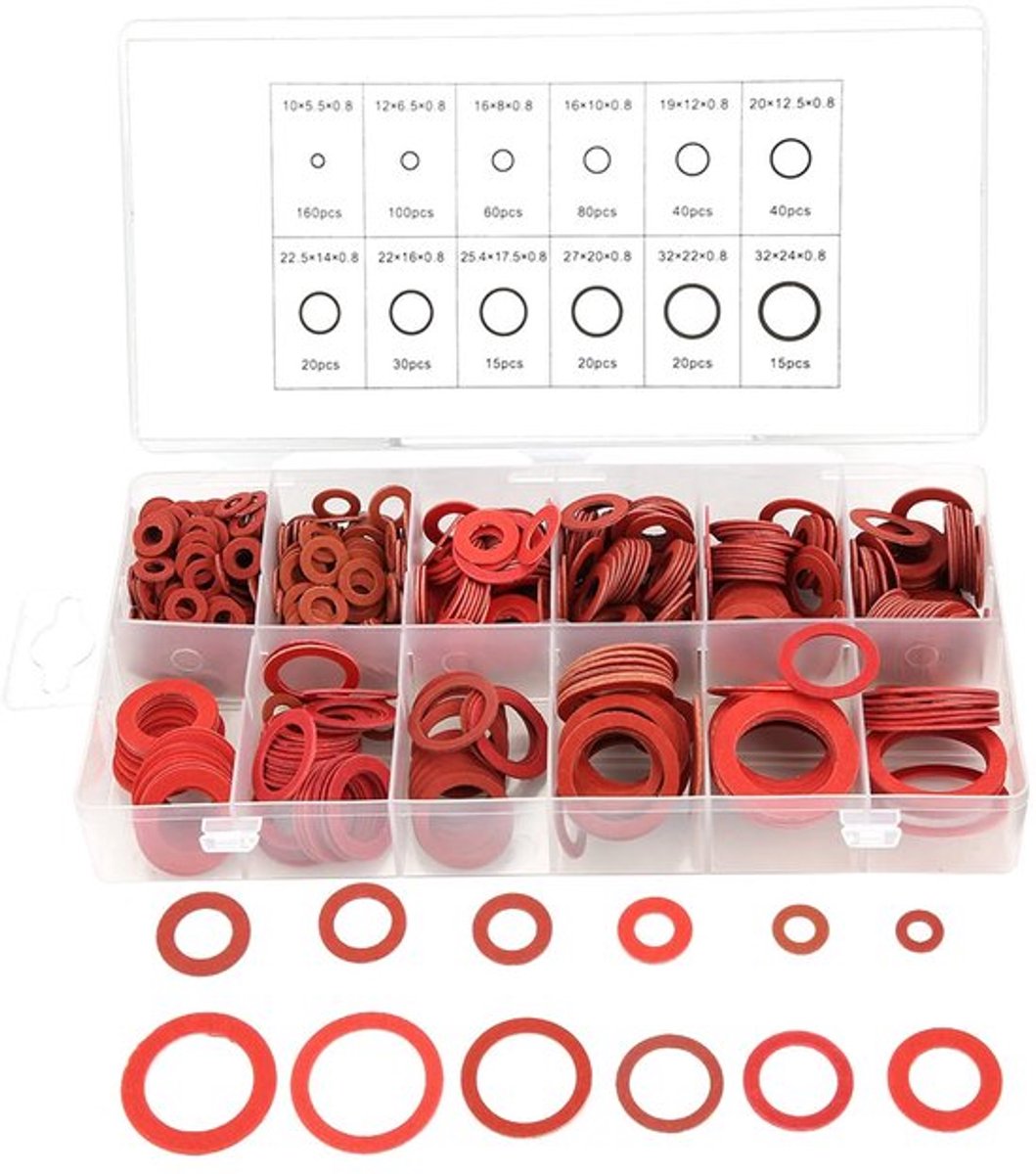Set vlakke ringen 600-delig inclusief