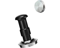 Koffie Stamper - Espresso Accessoire - Perfect Koffie Zetten - Dubbele Veer Druk - 53 mm - Zilver