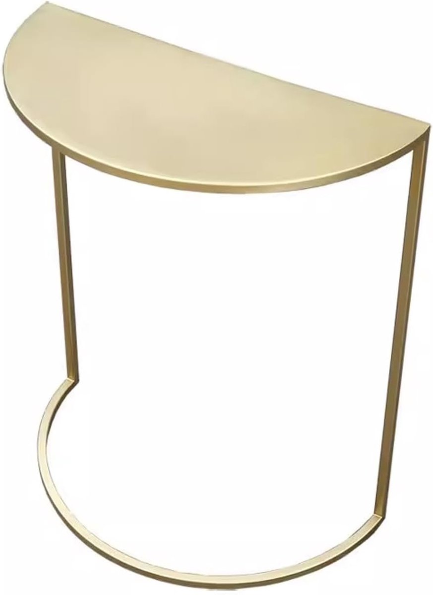 Bijzettafel - C-tafel - Ruimte Besparen - Geen montage nodig - 40x20x50cm - Wit