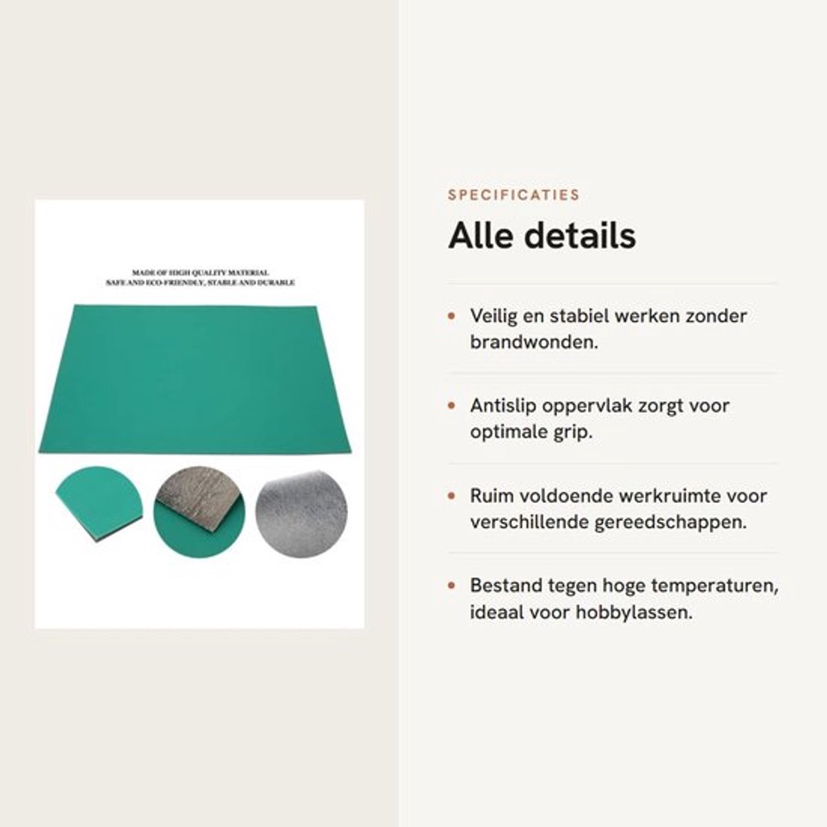 Dailygoods- Reparatiemat Antislip - Werkmat voor Horlogemaker - Hobbymat