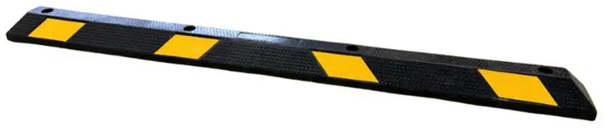 Ri-Traffic varkensrug - geel zwart - inclusief montageset | 183 cm