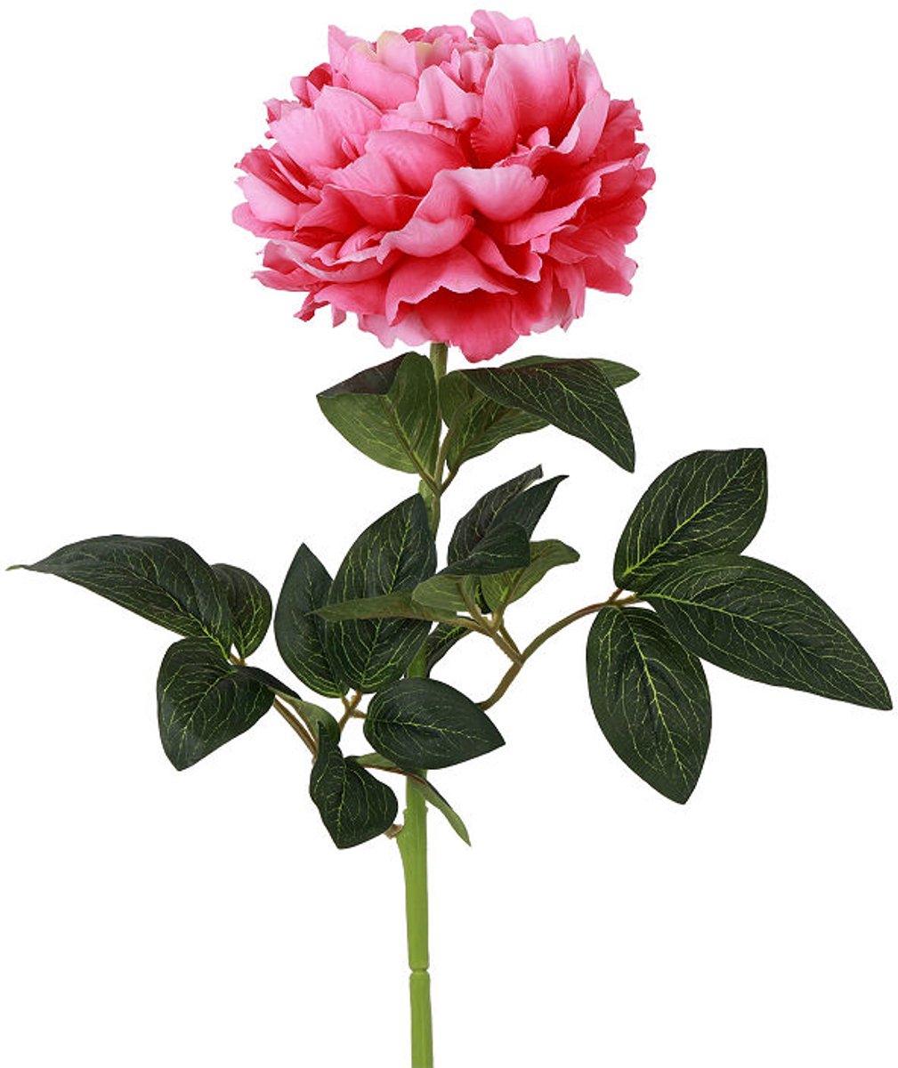 Countryfield kunstbloem Paeonia Rosaline fuchsia decoratie bloem.