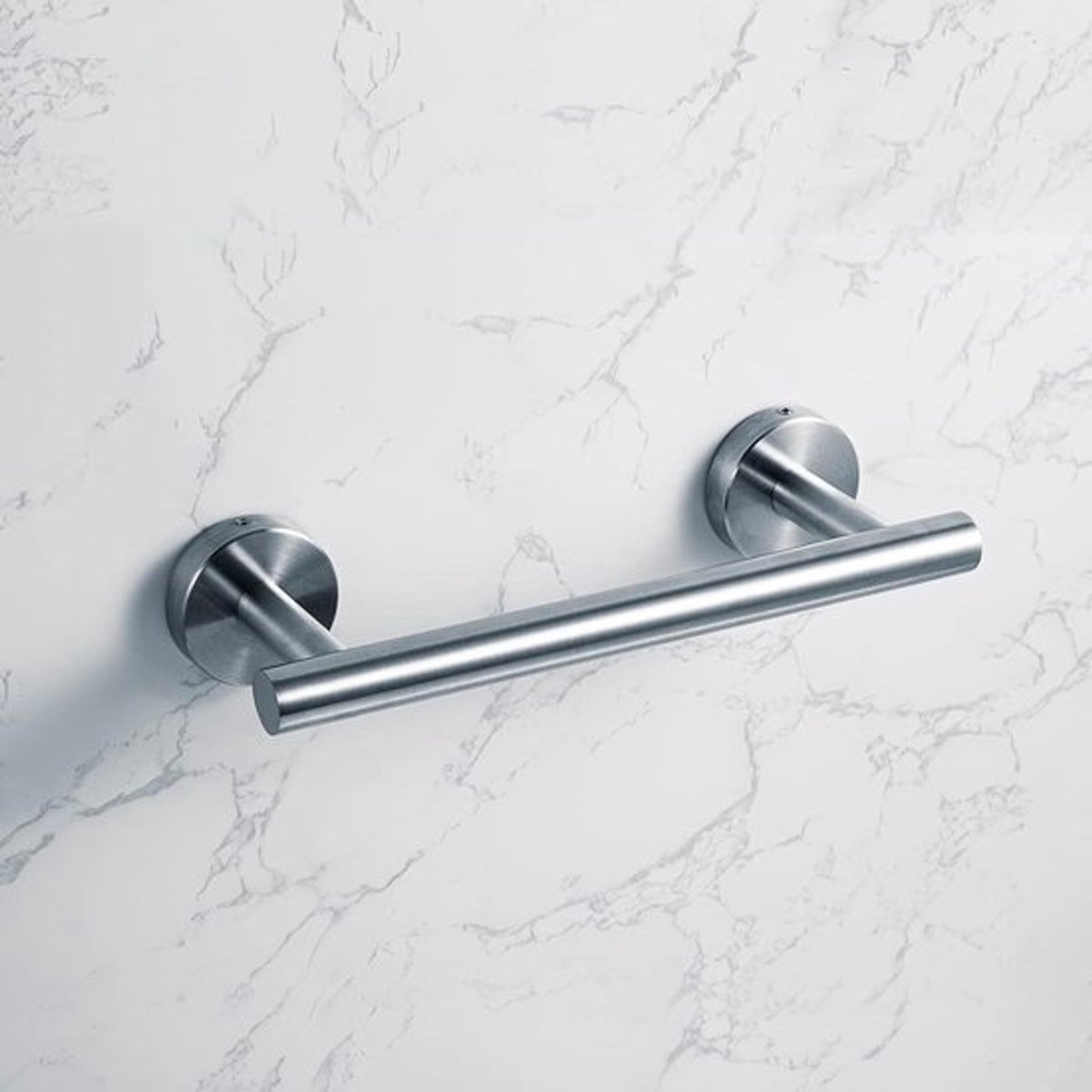 Inovra Plus - Wandmontage Handdoekhouder 23 cm RVS geborstelde afwerking - Badkamer