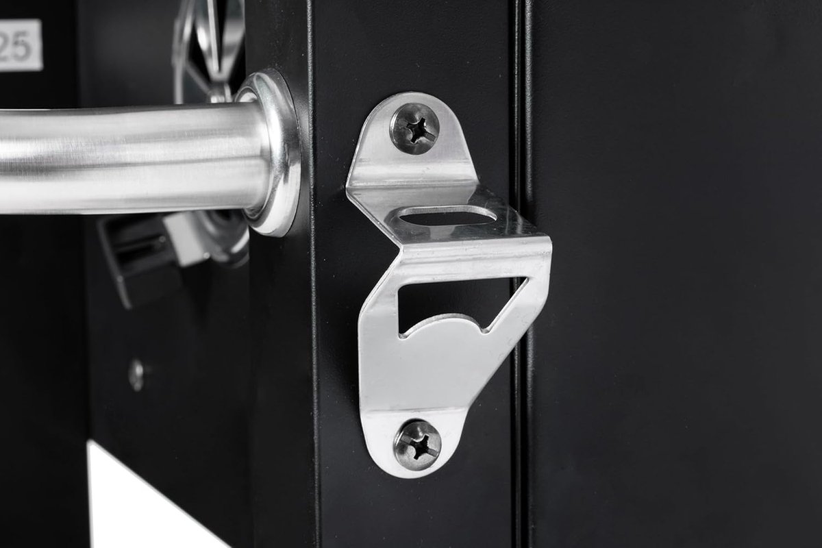 SMH LINE® BBQ houtskool XL- Smoker Barbecue - Verstelbare Kolenroosters & Inklapbare Zijtafel - Zwart – foto 7