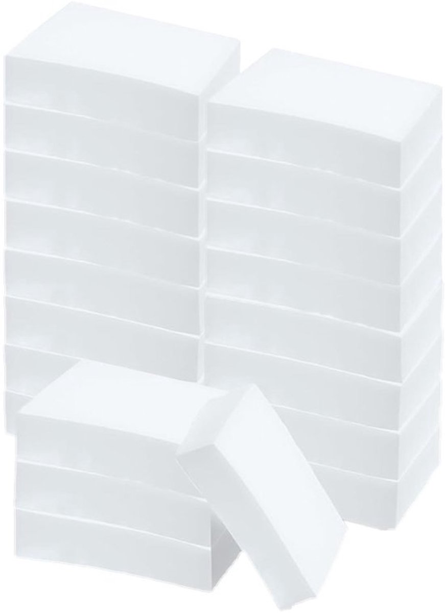 Multifunctionele witte schoonmaakpads set van 20 - Magic Sponge