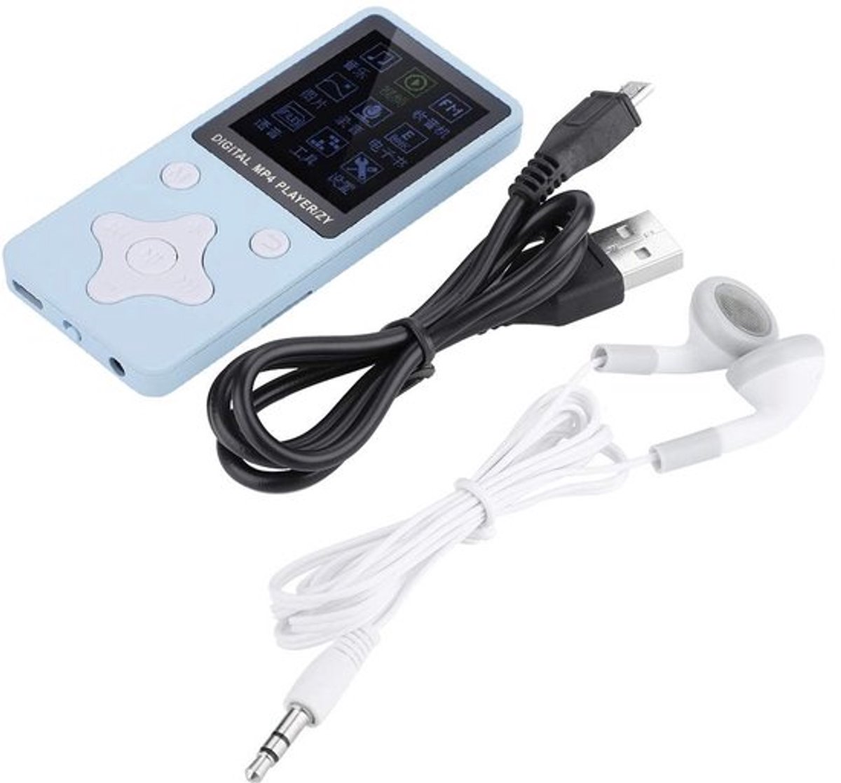 Shopcentral - MP3 MP4 Music Player - Draagbaar - Hoge Geluidskwaliteit - Blauw