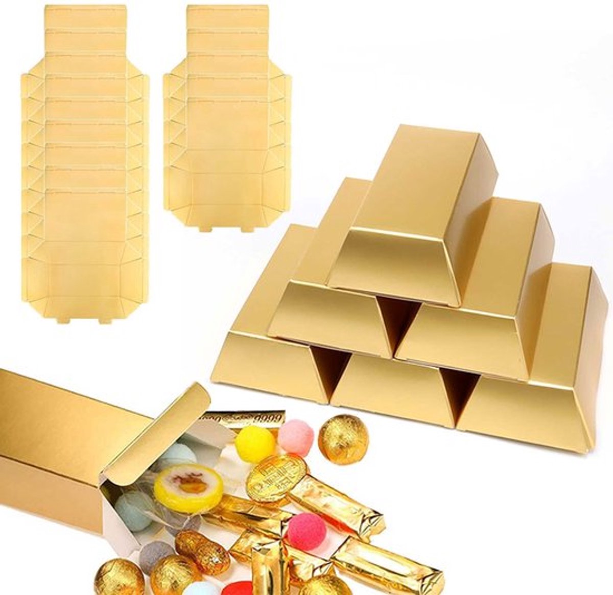 MTTProducts - Luxe goudkleurige snoepverpakking