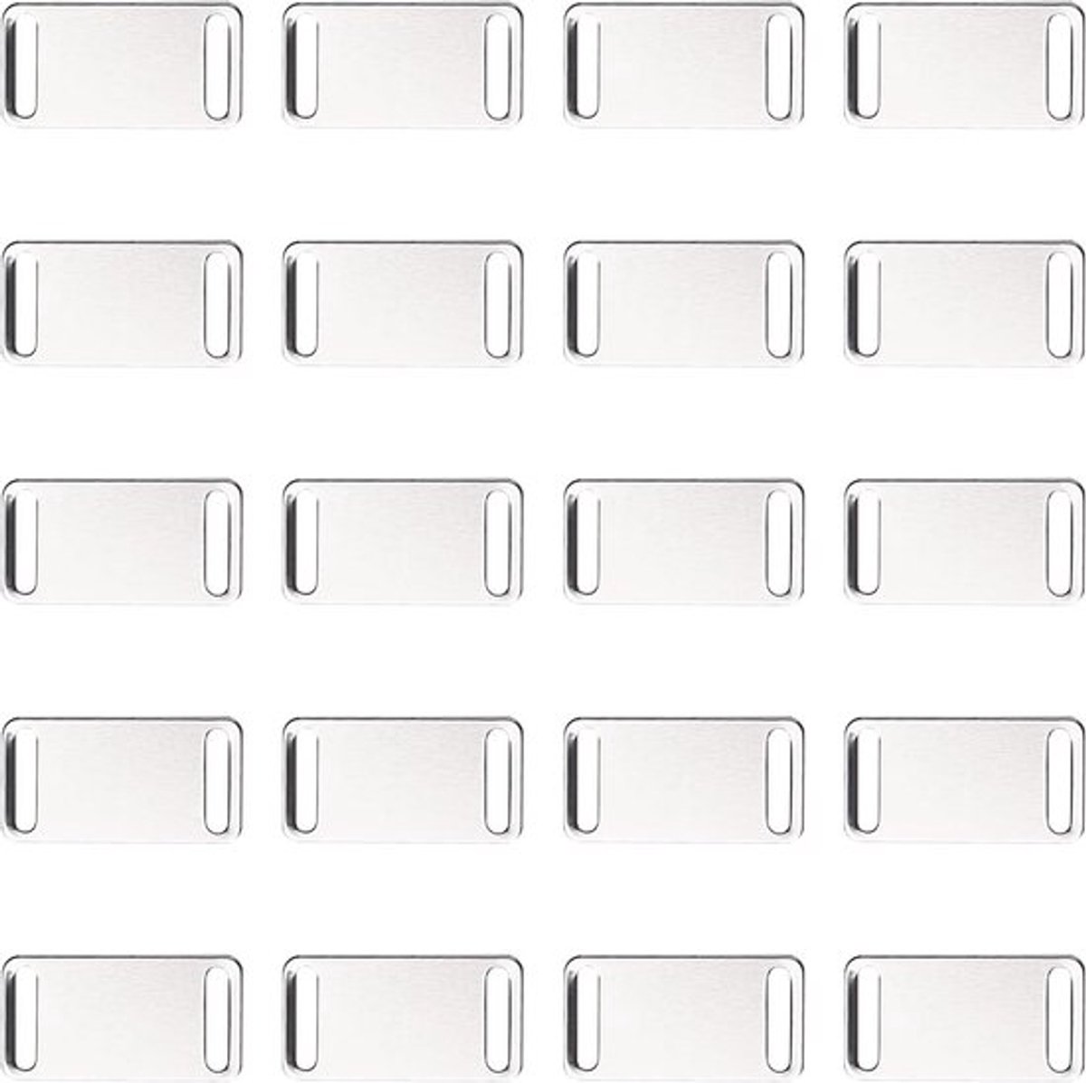 Aluminium graveren tags voor honden, 20 stukken plus