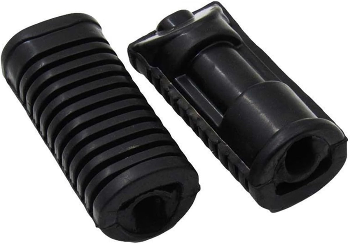 Motorfiets Voetsteunen - Pedaal Rubber Pad - Veilige Grip - Antislip Ontwerp - 1 Paar - Zwart