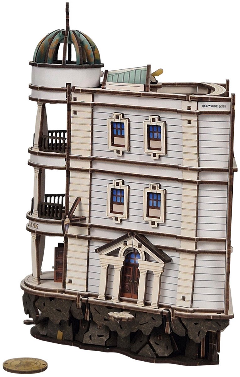 UGEARS 3D Modelbouw - Gringotts Bank Marble Run™ - Harry Potter™ - Mechanisch Bouwpakket Hout - 14 Jaar — afbeelding 4