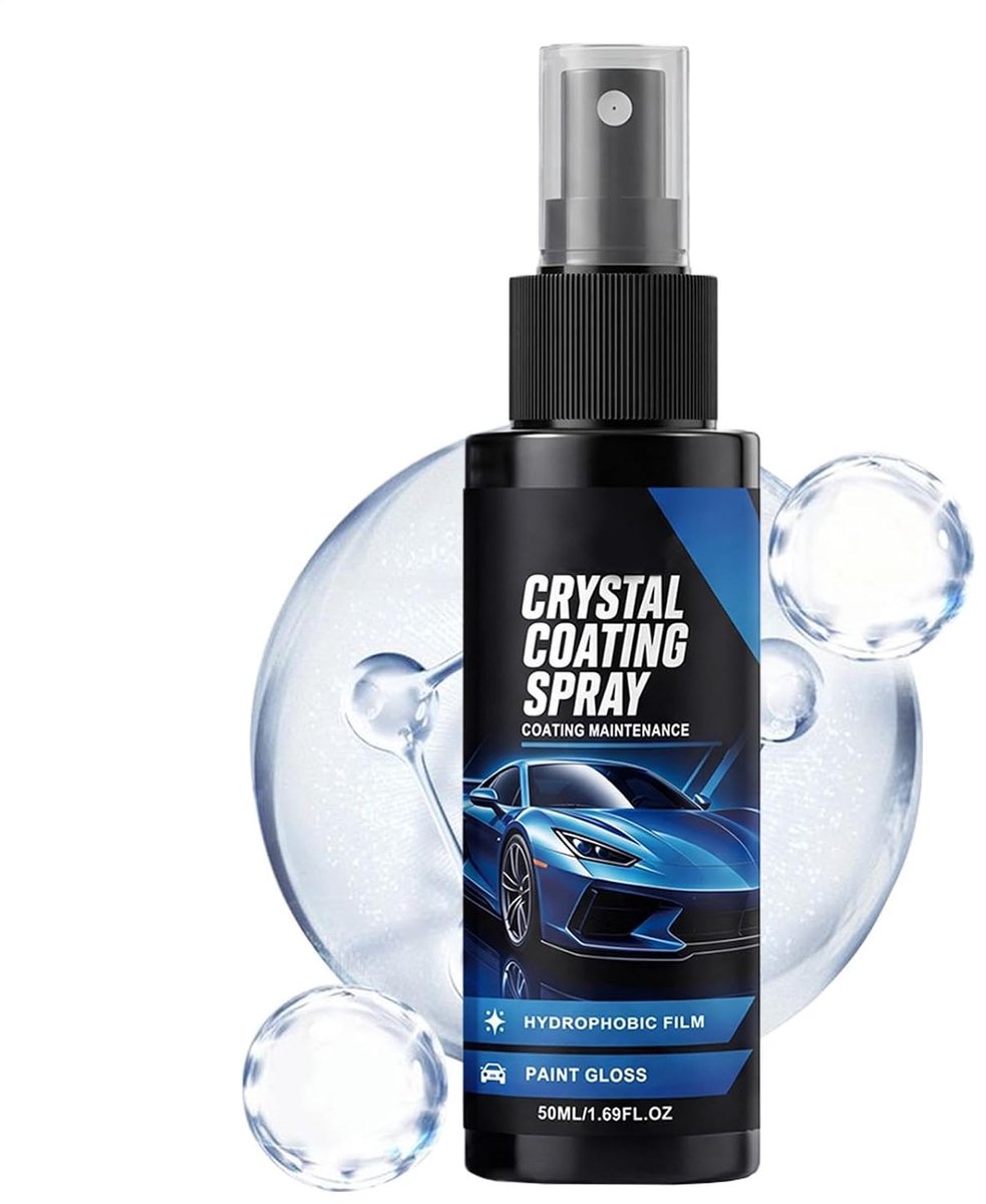 Keramische Coating Spray - Nano Glas Reiniger - Voertuig Beschermen - Weerbestendige Hydrofobe Laag - 50ml - Transparant