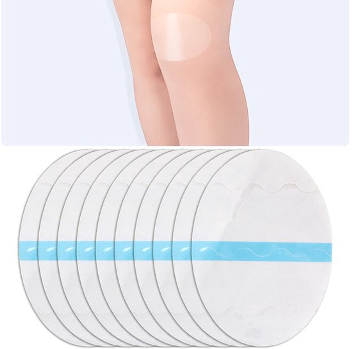 Aladdien - Pakket van 10 anti-wrijvingspads - Unisex wegwerp-knie-kalf - Ideaal
