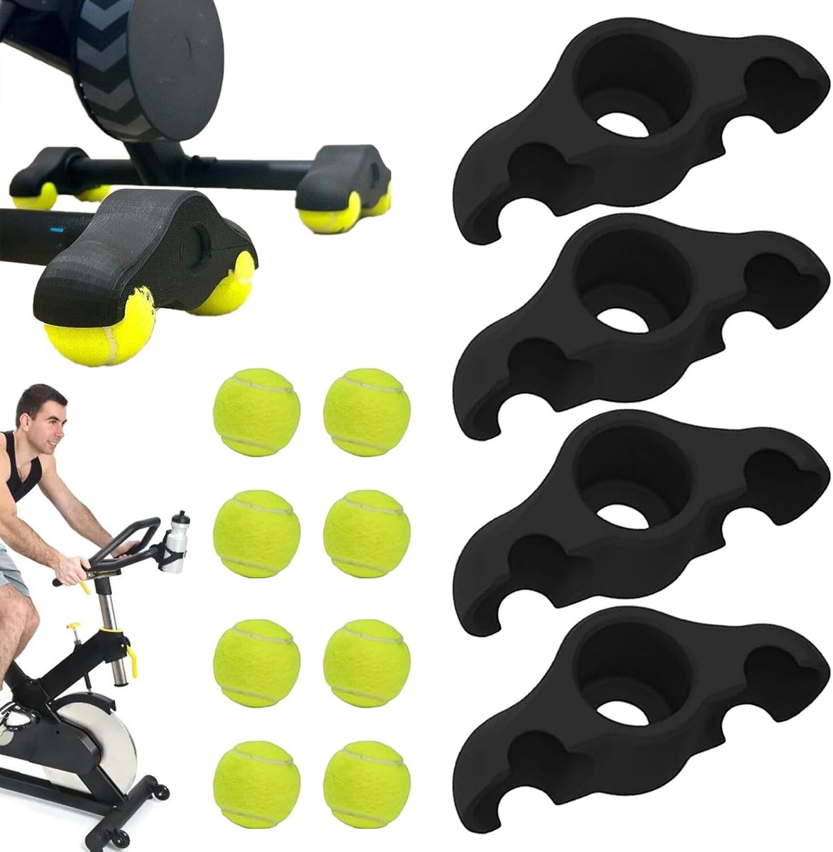 Fietstrainer Accessoires - Rocker Plate - Indoor Fietsen - Verbeterde Core Workout - 30 x 26 x 7 cm - Meerkleurig