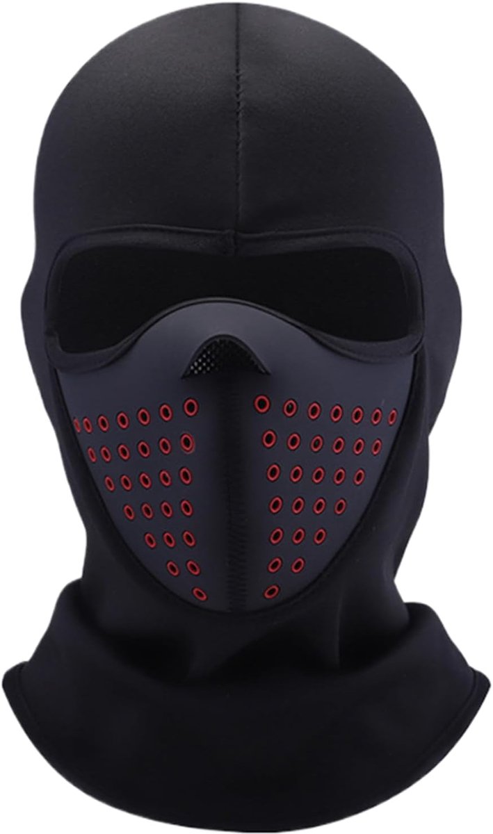 Ski Gezichtsmasker - Thermo Hoofddeksel - Outdoor Activiteiten - Anti-Condens Functie - 38 x 25 cm - Zwart