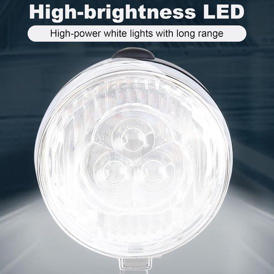 Fiets Voorlamp - Fietsverlichting LED - Veilig Fietsen - Waterdicht Ontwerp - 30 Meter Zicht - Zwart — afbeelding 2