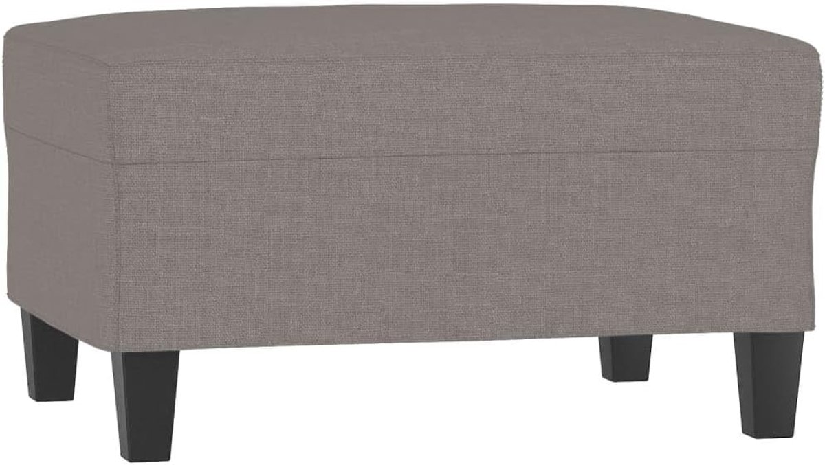 Voetensteun Kruk - Zitje - Ontspannen Zitten - Ademende Stof - 70 x 55 x 41 cm - Taupe