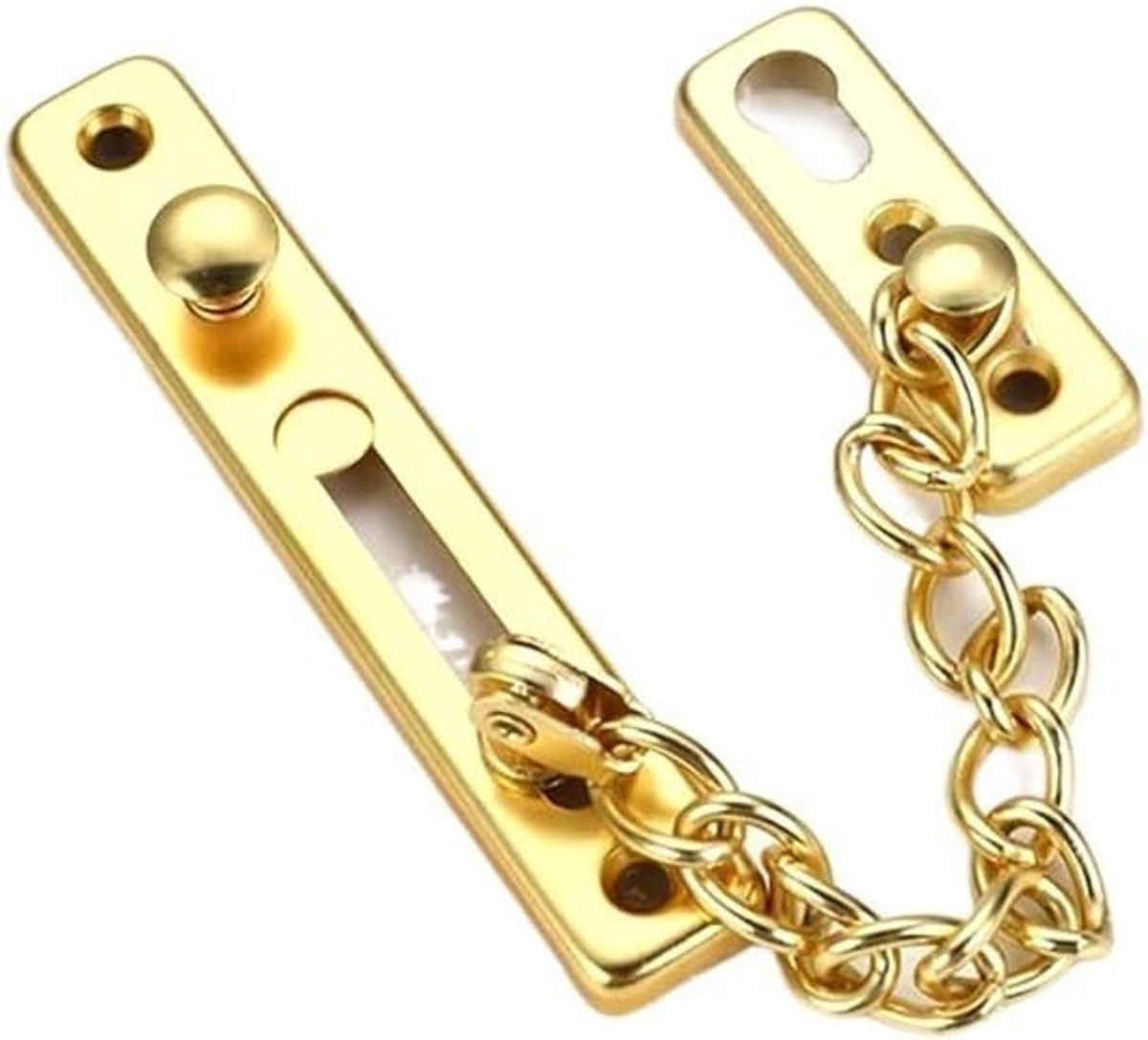 Deurketting - Veiligheidsketting - Extra Beveiliging - Zichtbaar van Buitenaf - 180 mm Ketting - Zilver