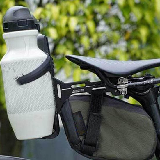 Fietsbidonhouder - Fleshouder Fiets - Fietstochten Uitbreiden - Uitbreidbaar Ontwerp - 15.5 x 9 x 5.8 cm - Zwart — afbeelding 3