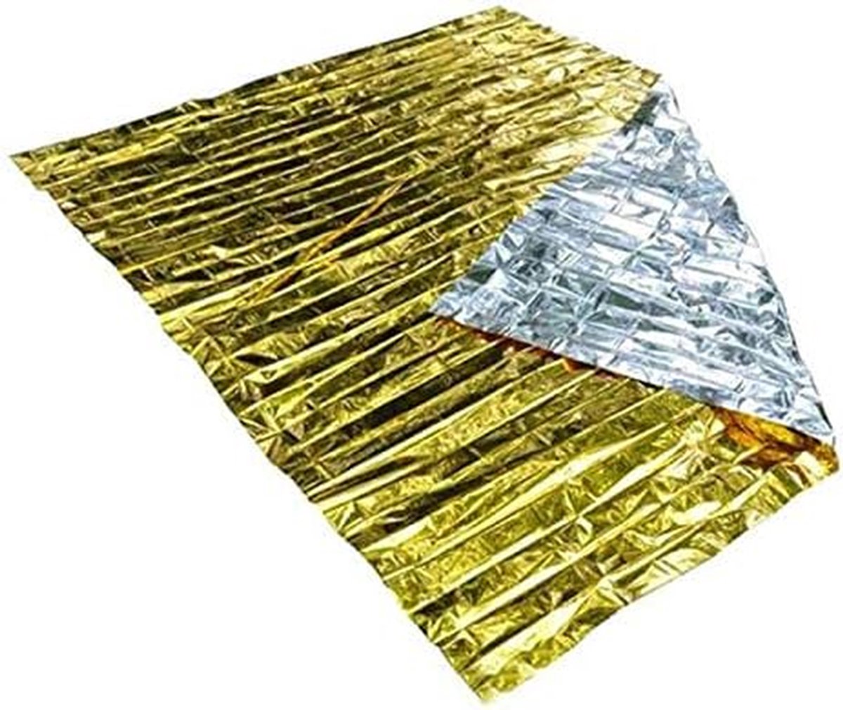 Noodfolie Deken - Reddingsdeken Thermisch - Outdoor Overleven - Hoge Dichtheid Isolatie - 210x130 cm - Goud