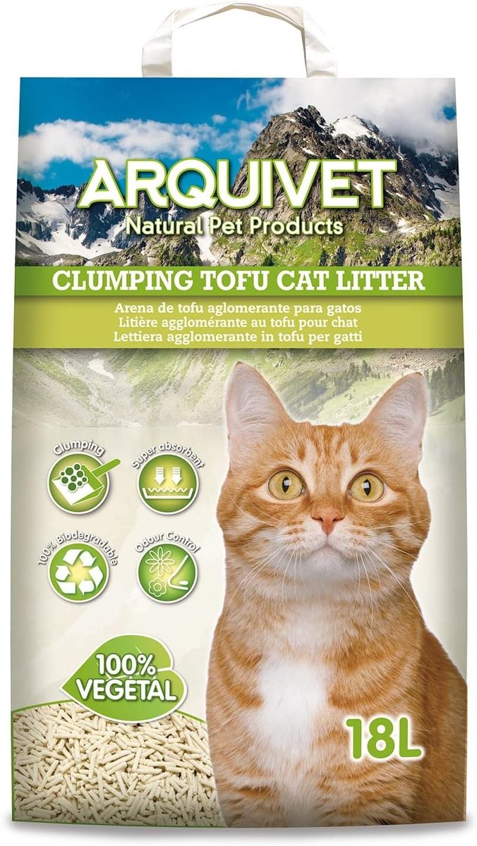 Tofu Kattenbakvulling - Natuurlijk - Super absorberend - Hypoallergeen - Voor Katten