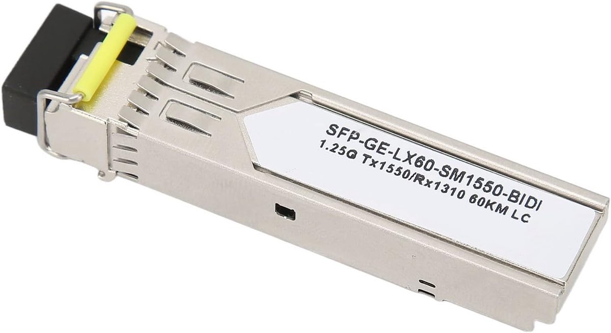 Optische Module - Glasvezel Zender - Netwerk Uitbreiding - 60KM Bereik - 1.25 Gbps - Zilver