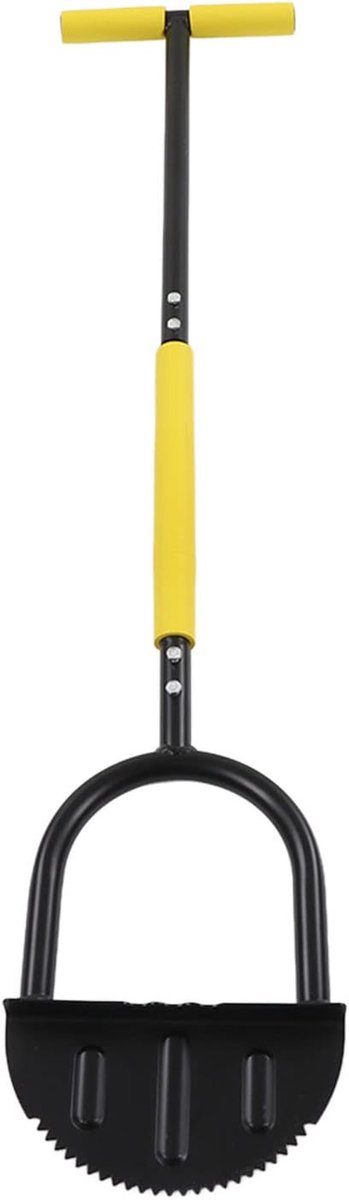 Grasrand Snijder - Half Maan Edger - Tuinranden Maken - Stalen Zaagtand Blad - 108 cm Lengte - Grijs