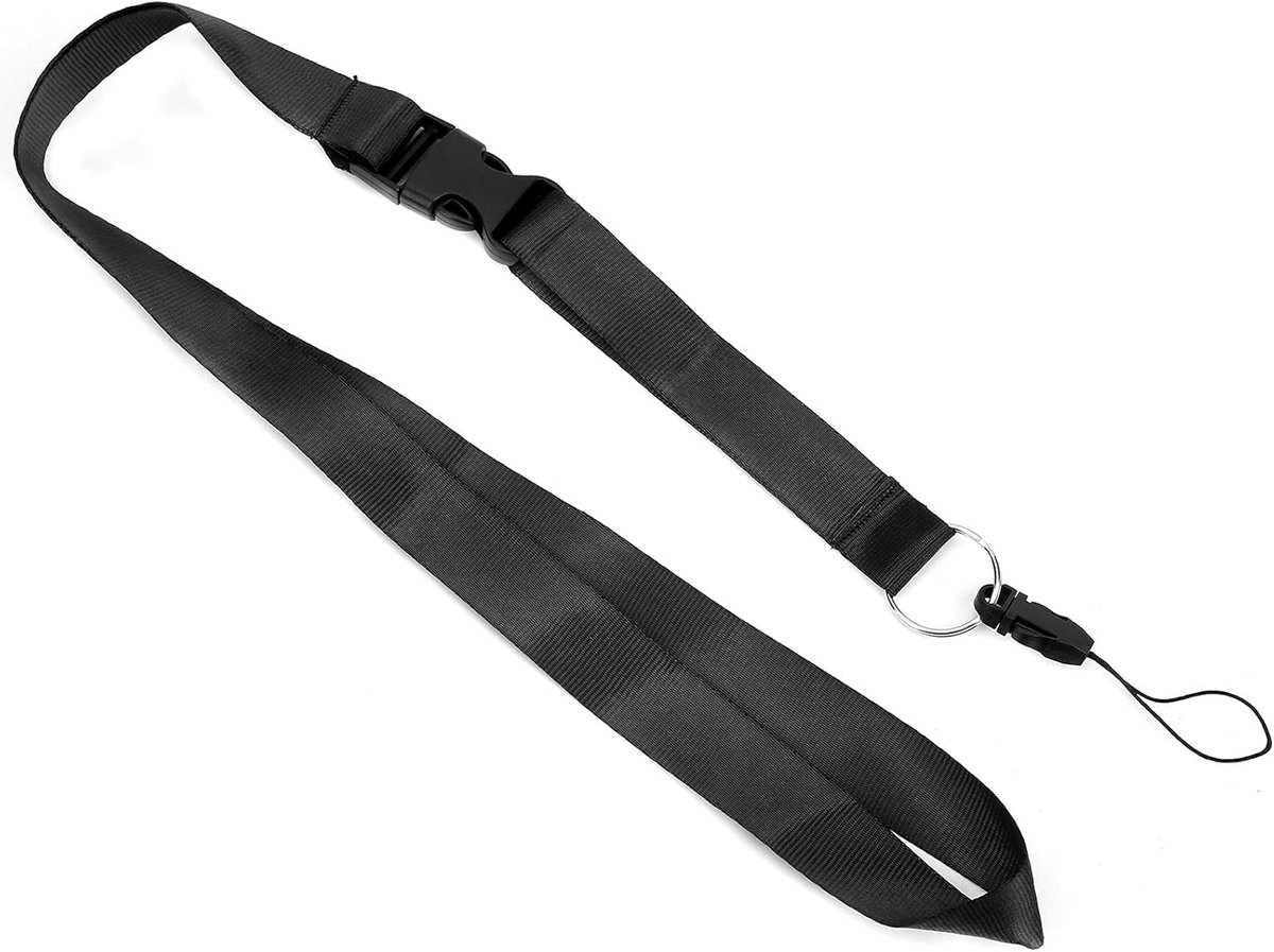 Nekkoord Camera - Polsband Verstelbaar - Veilig Dragen - Dubbel Gebruik - 18 Gram - Zwart
