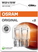 Osram W Series - Originele Motorverlichting - W21/5W - Glazen Fitting - OEM Kwaliteit