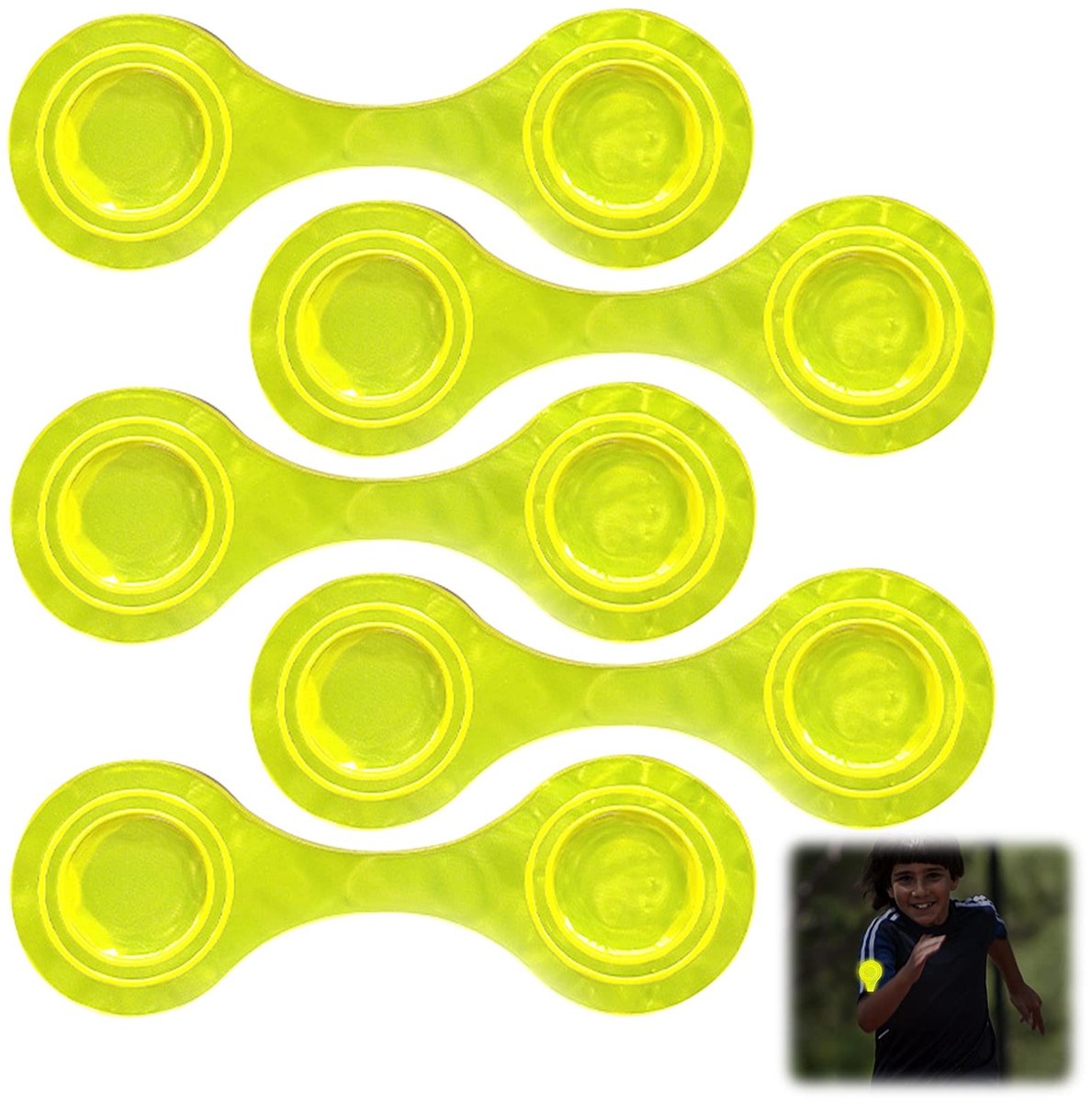 Dailygoods- Reflector 5-delige set - Magnetische Reflectoren