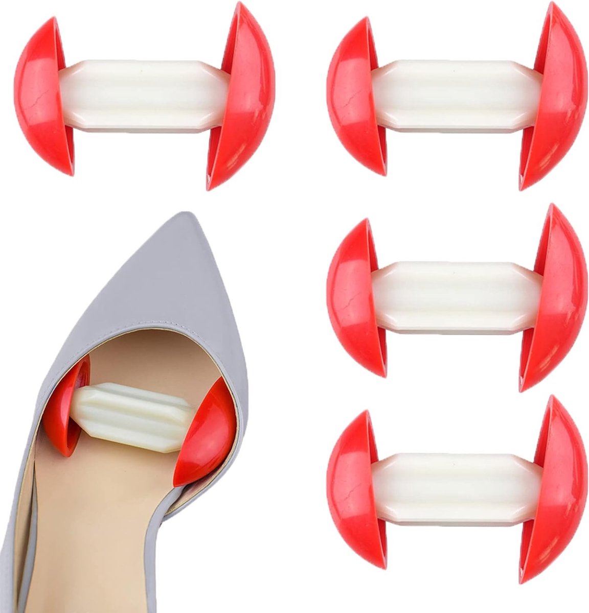 Verstelbare Schoenspanners Set van 4 voor Heren en Dames, Ideaal voor Leren Schoenen, Laarzen en Sportschoenen met Handbescherming