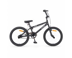 SJOEF BMX Jongensfiets 20 inch - Kinderfiets met Stuntpegs - Mat Zwart