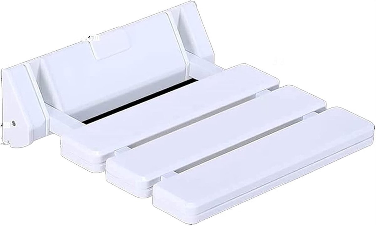 Opklapbare Kruk - Douchestoel Wandkruk - Veilig Douchen - Ruimtebesparend Ontwerp - 10x32x32.8 cm - Geel