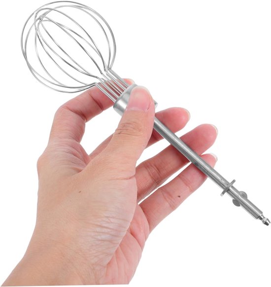 Mini Handmixer Accessoires - Roestvrijstalen Kloppers - Beslag Mengen - Duurzaam Roestvrij Staal - 2 Stuks - Zilver — afbeelding 5